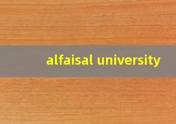 alfaisal university